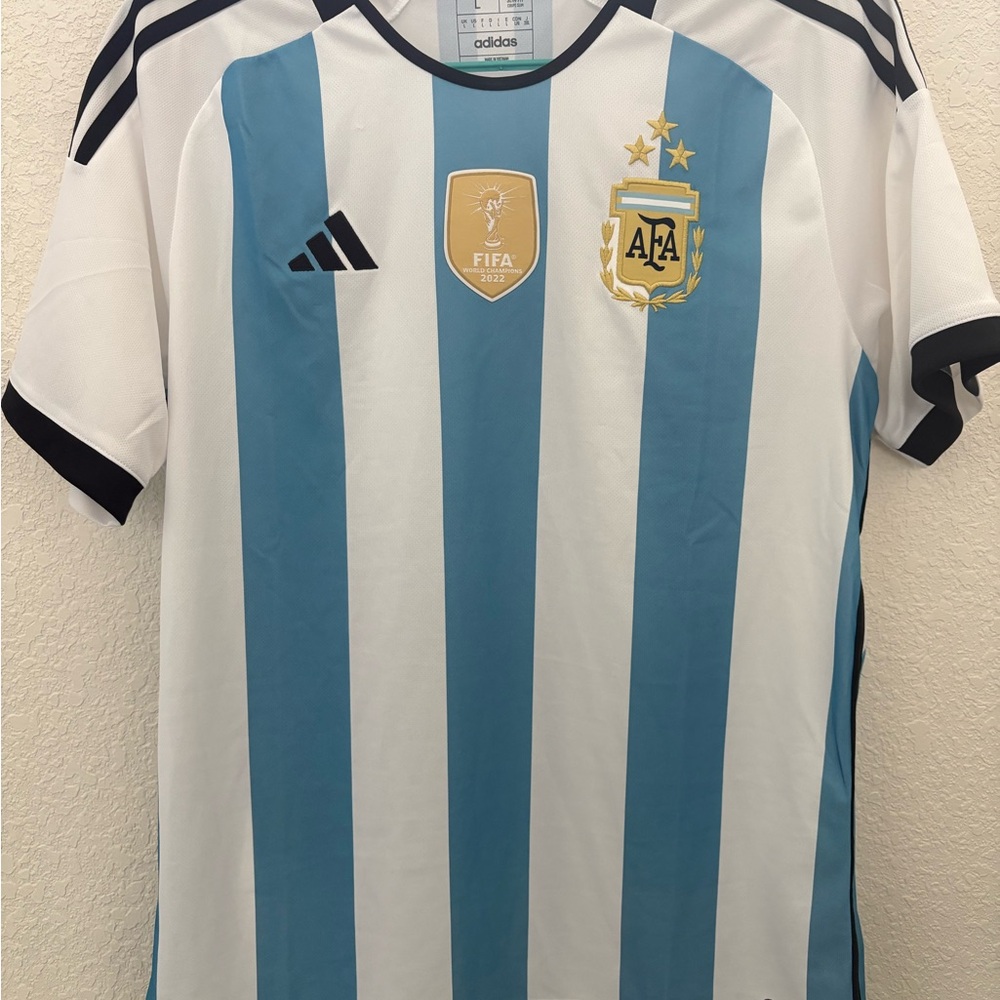 New Authentic ADIDAS ARGENTINA 22 WINNERS HOME Jersey size L